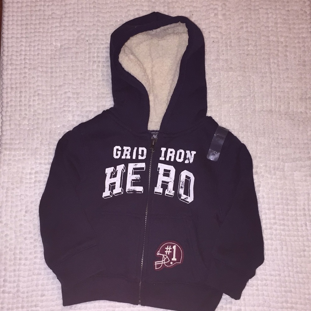 Heavy lined navy blue sweatshirt 18-24 months